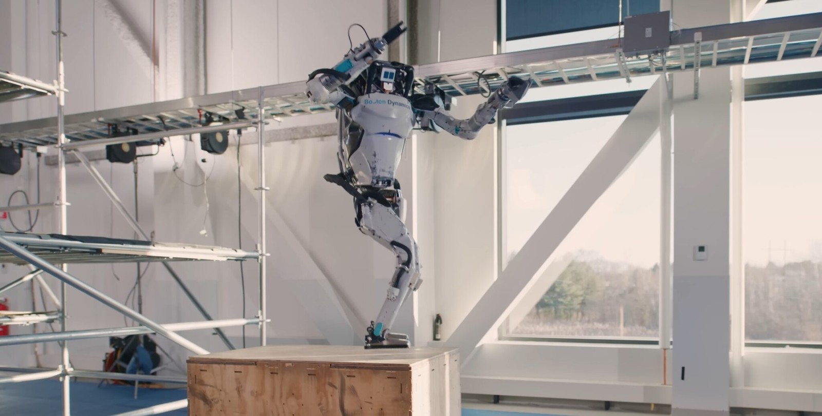Robot Atlas na budowie