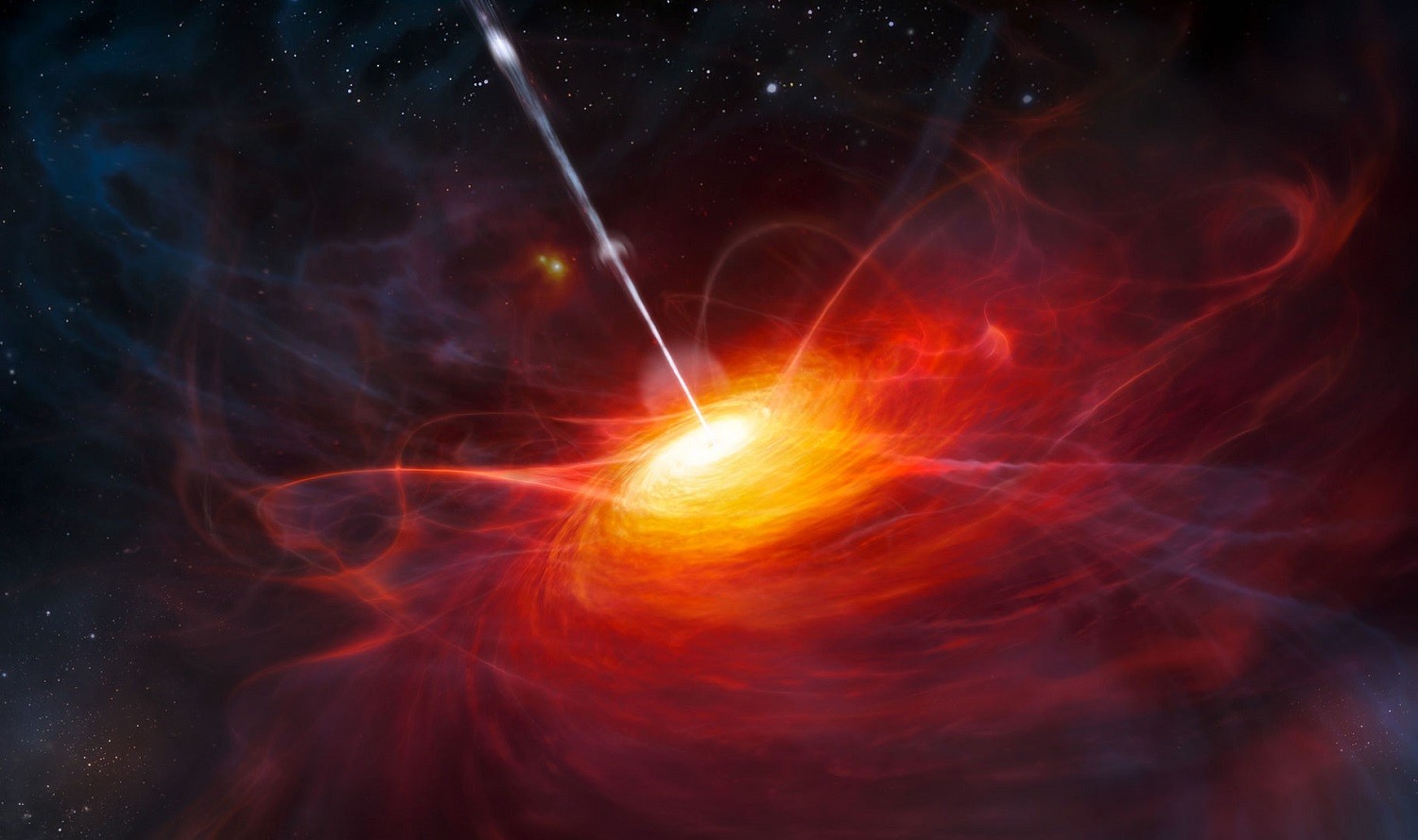 Trzy kwazary tworzą jeden z najmasywniejszych znanych obiektów. Kiedy doszło do ich powstania?