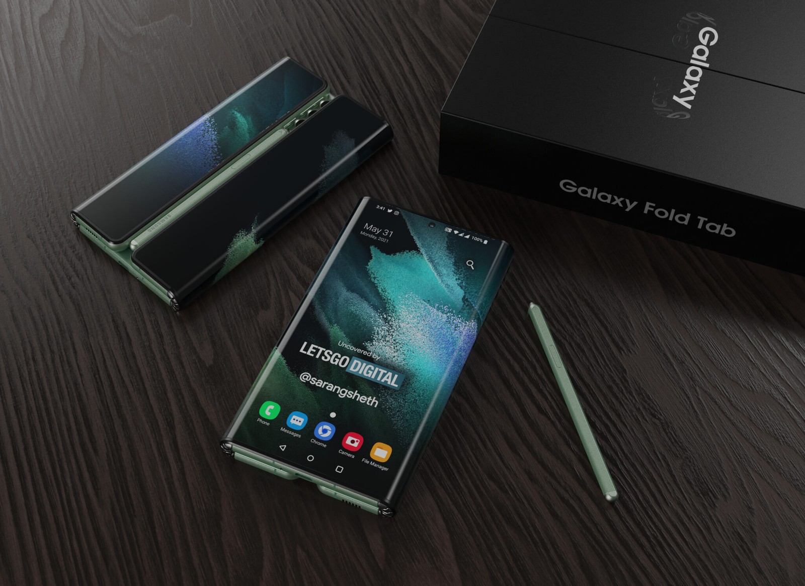 Składany tablet Samsunga | Render: LetsGoDigital
