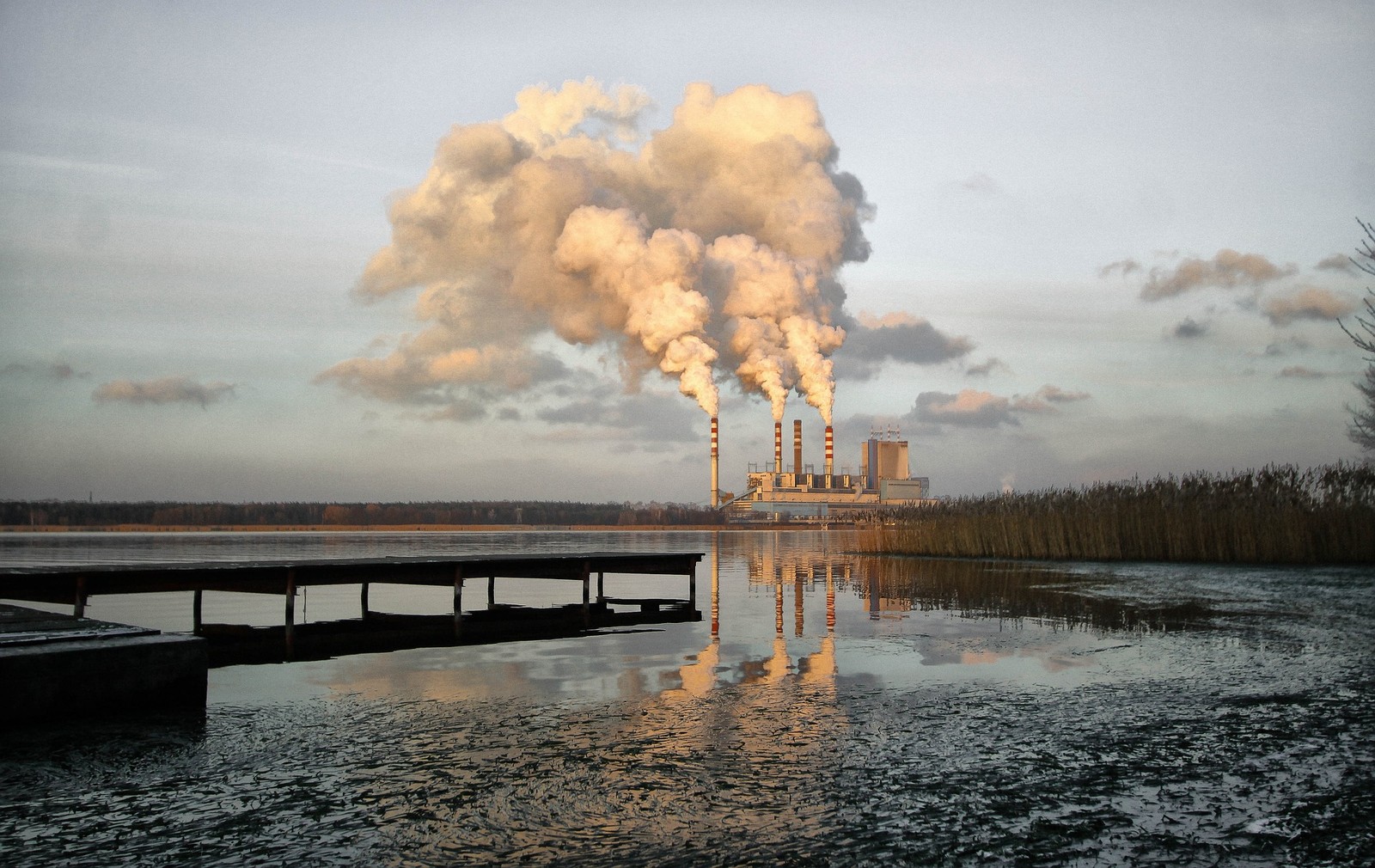 Zdjęcie przykładowej elektrowni w Polsce
