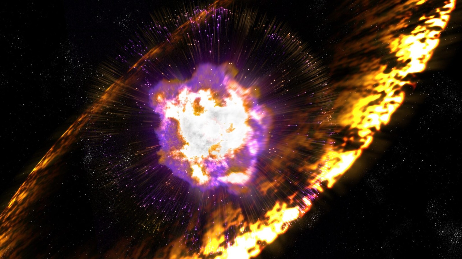 Eksplodująca gwiazda w odległym wszechświecie zatrzęsła ziemską atmosferą. Czy to dla nas niebezpieczne?
