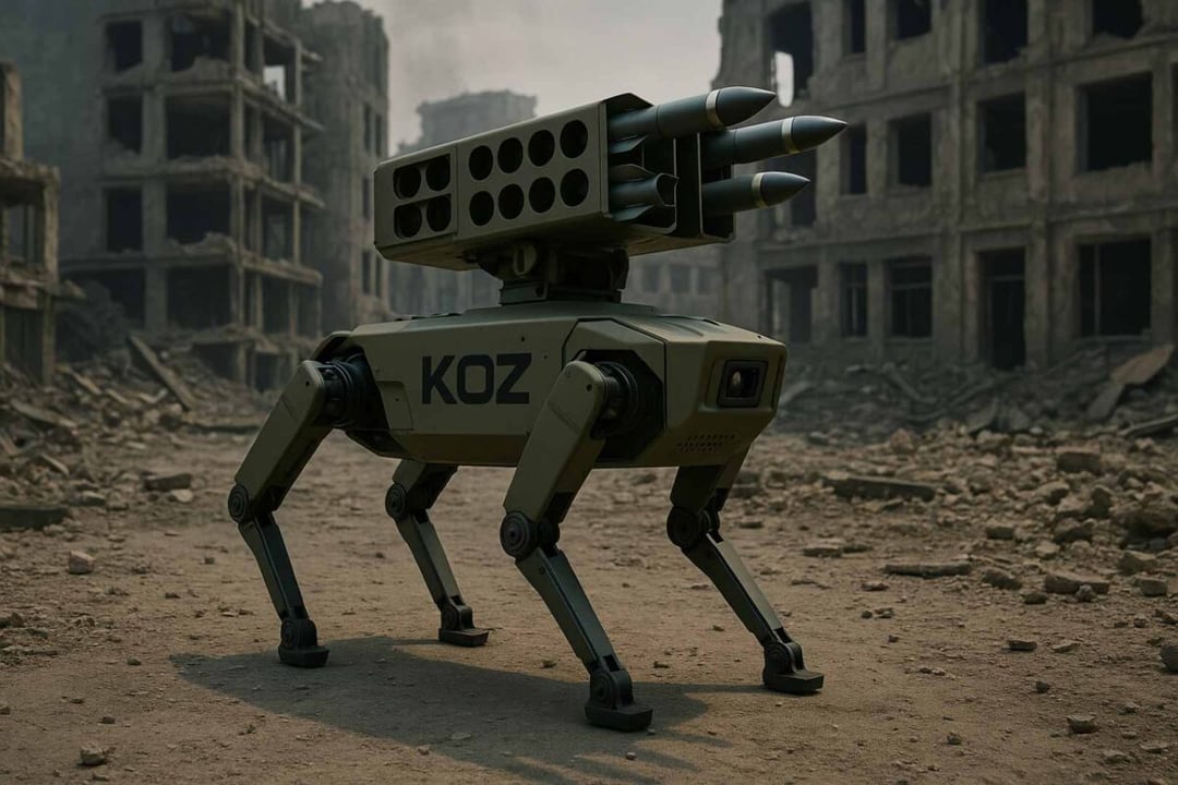 Tureckie robopsy z rakietami wkraczają do akcji. Ten czworonożny robot zmienia oblicze współczesnej wojny