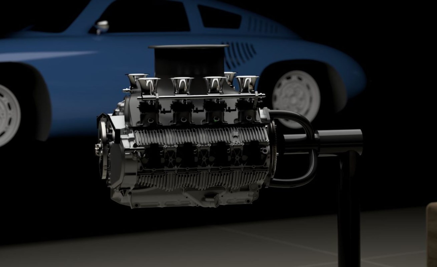 Ten silnik V8 ma 600 koni mechanicznych i kręci się do 9000 obrotów na minutę. Amerykanie rzucają wyzwanie nowoczesnej motoryzacji