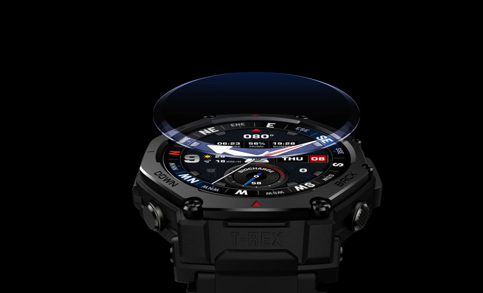Mniejszy, ale wciąż pancerny. Nowy Amazfit T-Rex 3 Pro 44 mm podbija rynek smartwatchy
