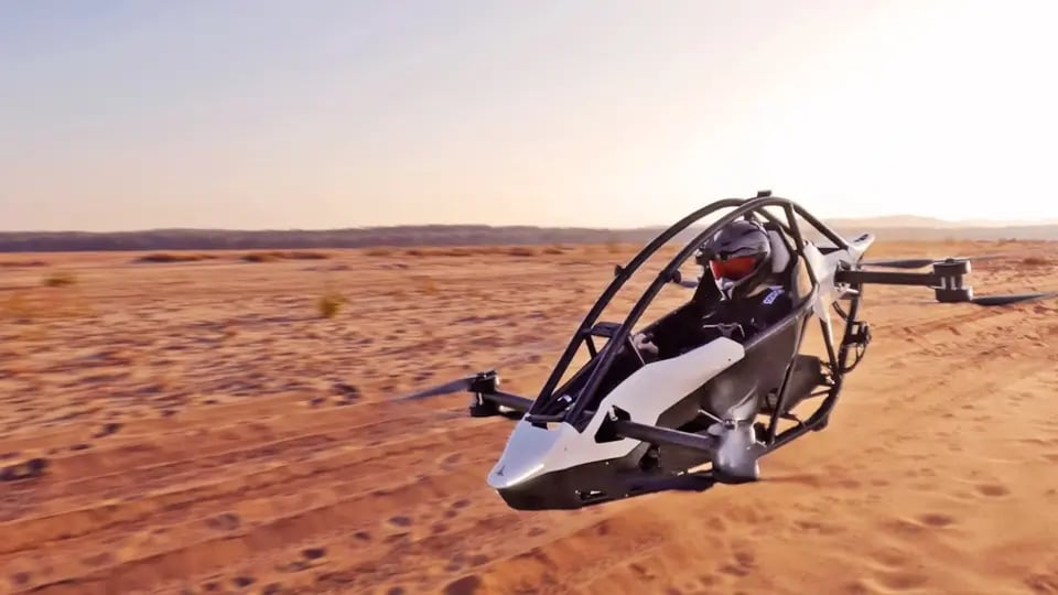 Zabawka dla bogatych wzbija się na wysokość 457 metrów. Jetson One to początek nowej ery transportu