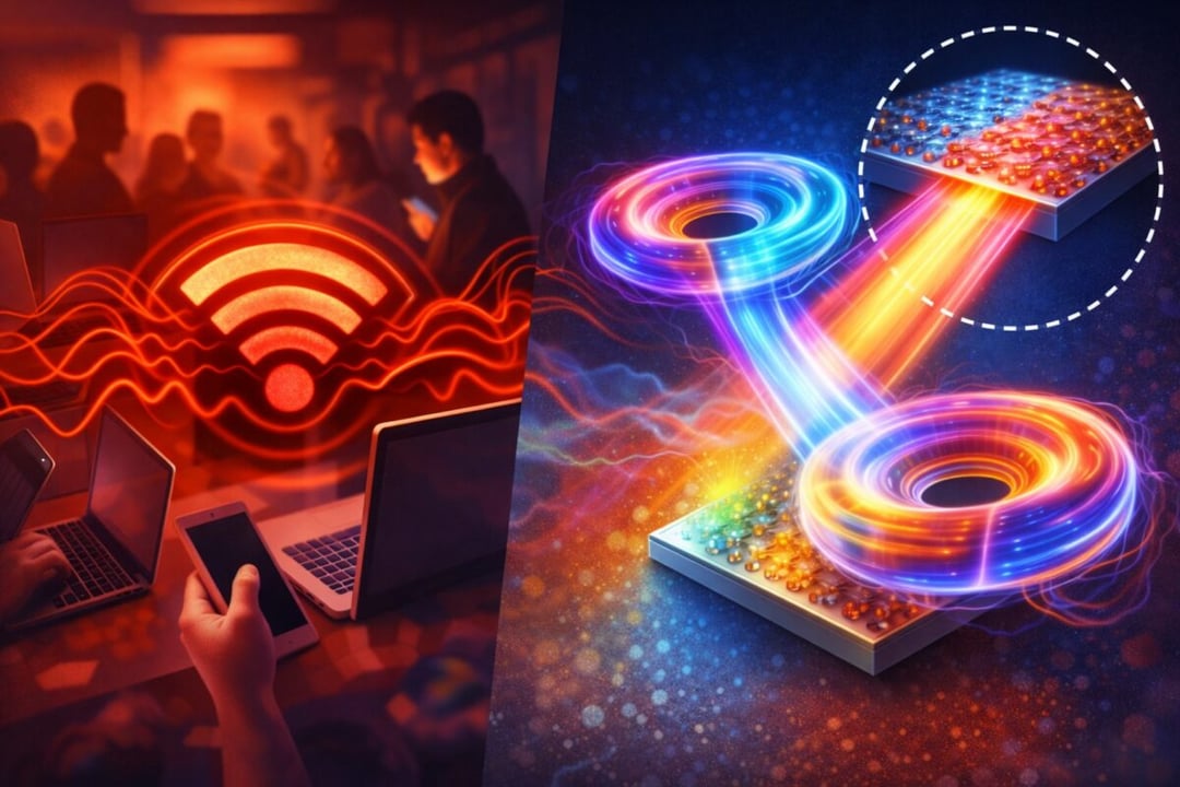 Światło w kształcie pączka uratuje Wi-Fi? Nowa fizyka obiecuje koniec z gubieniem zasięgu