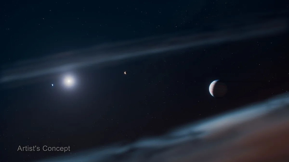Gigantyczna planeta ukrywała się przed astronomami przez długie lata. Słynny układ zaskoczył, choć świetnie go znamy