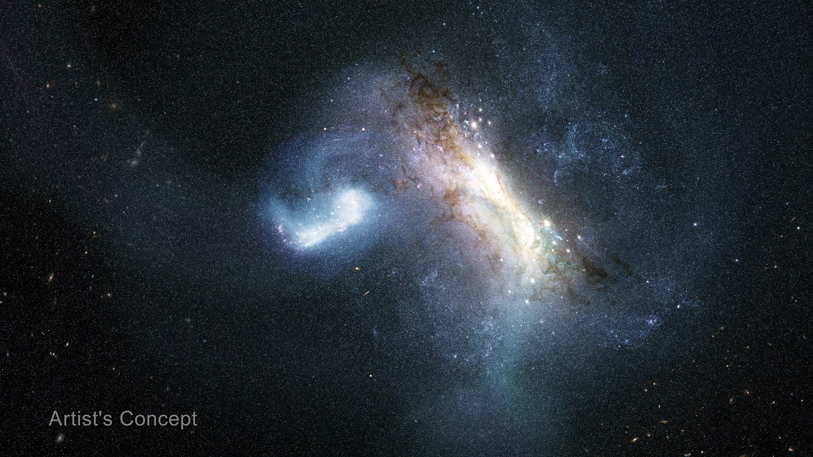 Nasza galaktyka zderzyła się z inną. Astronomowie namierzyli obiekt, który tu przybył