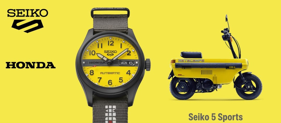 Duet wszech czasów. Seiko 5 Sports i Honda łączą siły, składając hołd kultowemu skuterowi