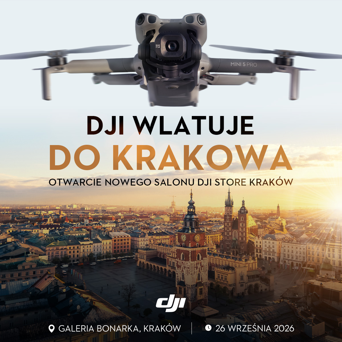 DJI Store w Krakowie już 26 września!