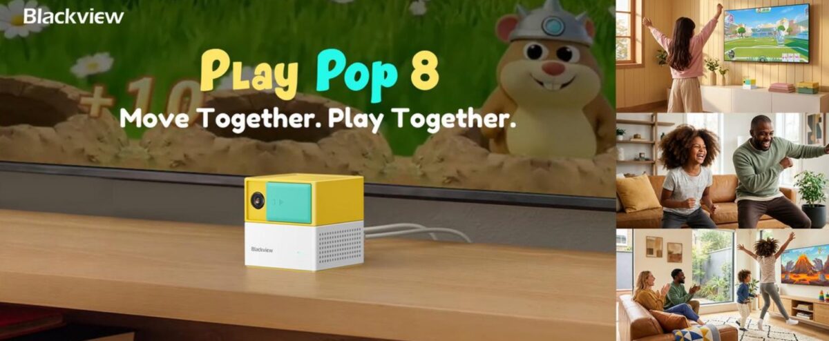 Żadnych padów i kontrolerów, tylko czysta zabawa. Blackview prezentuje rodzinną konsolę AI PlayPop 8