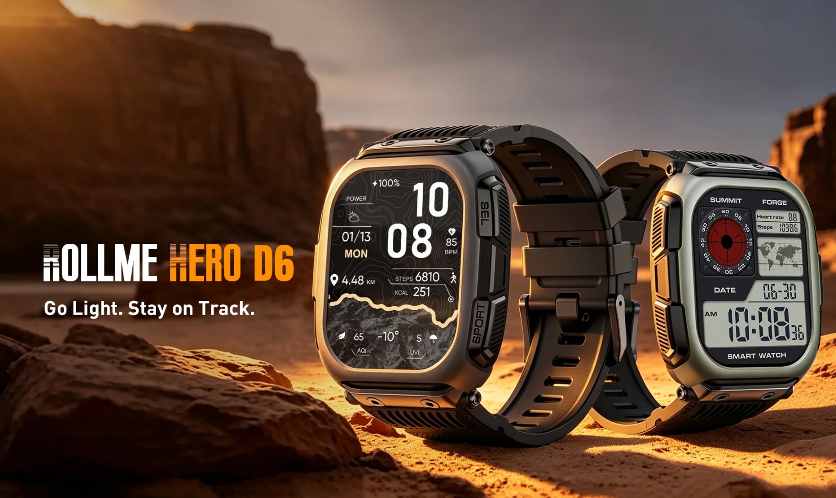Pancerny smartwatch z mapami offline i potężną baterią za grosze? Rollme znów to zrobiło