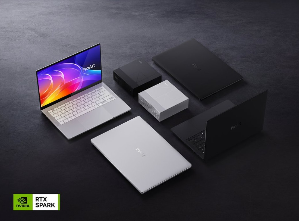 Twórz bez limitów tokenów i bez chmury. ASUS prezentuje rewolucyjne komputery ProArt z układami RTX Spark